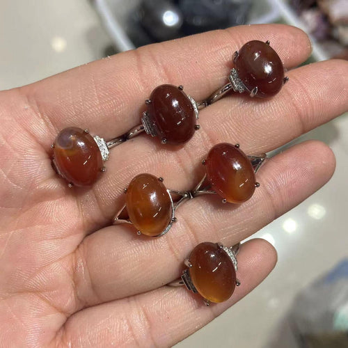 Carnelian Adjustable Ring