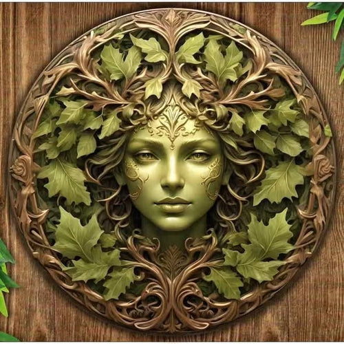 Metal Goddess Wall Plaque