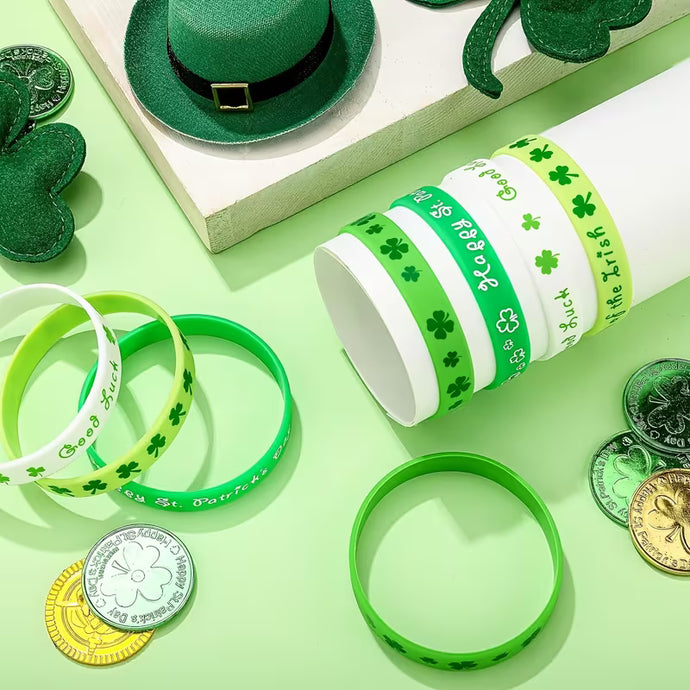 Rubber Luck of the Irish Bracelet