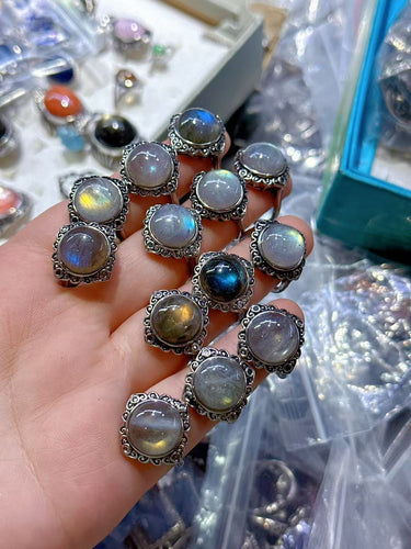 Labradorite Adjustable Ring