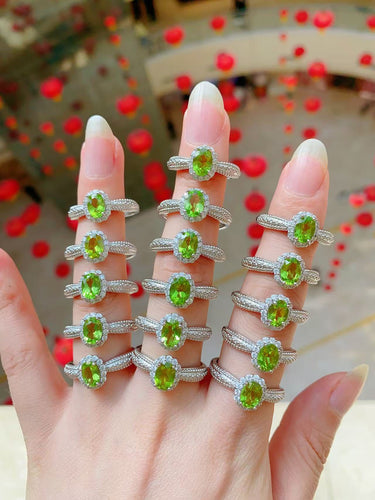 Peridot Adjustable Ring