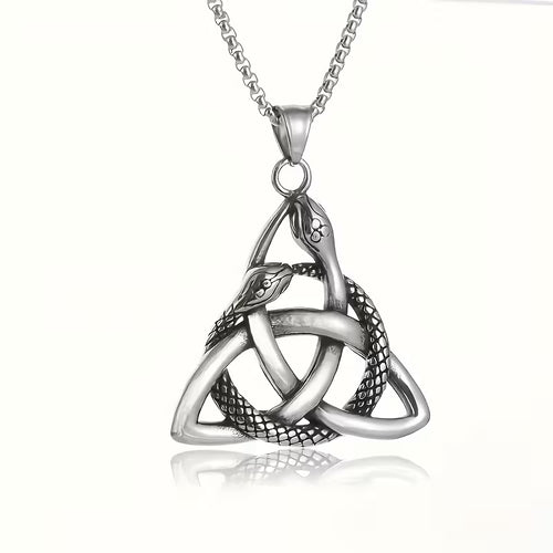 Triquetra Snake Necklace