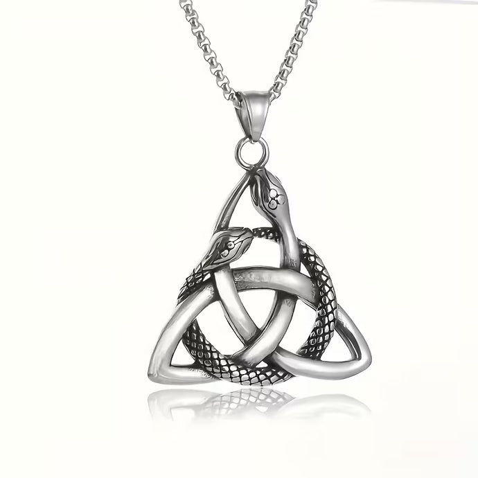 Triquetra Snake Necklace