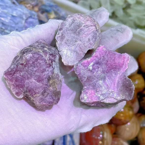 Lepidolite, Raw