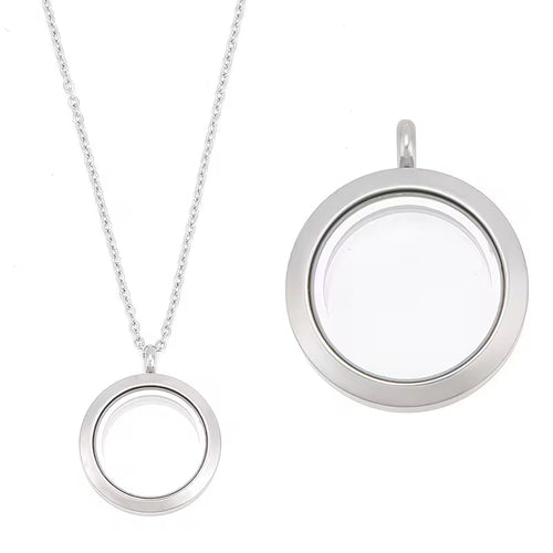 Silver Floating Necklace