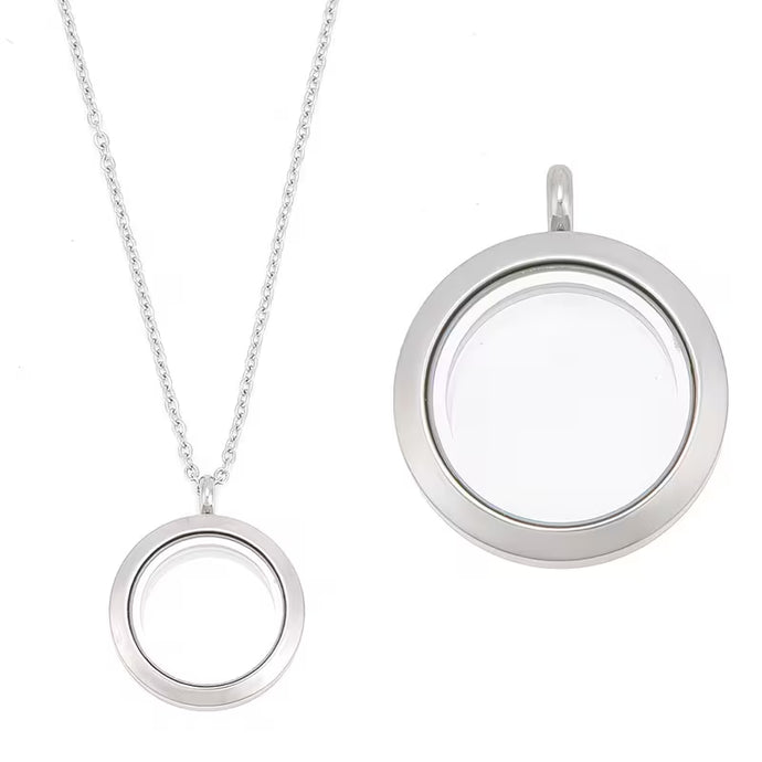 Silver Floating Necklace