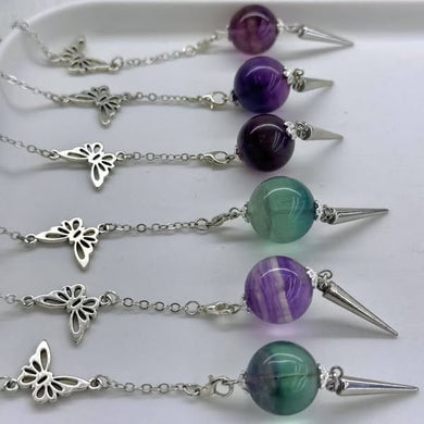 Rainbow Fluorite Ball, Pendulum
