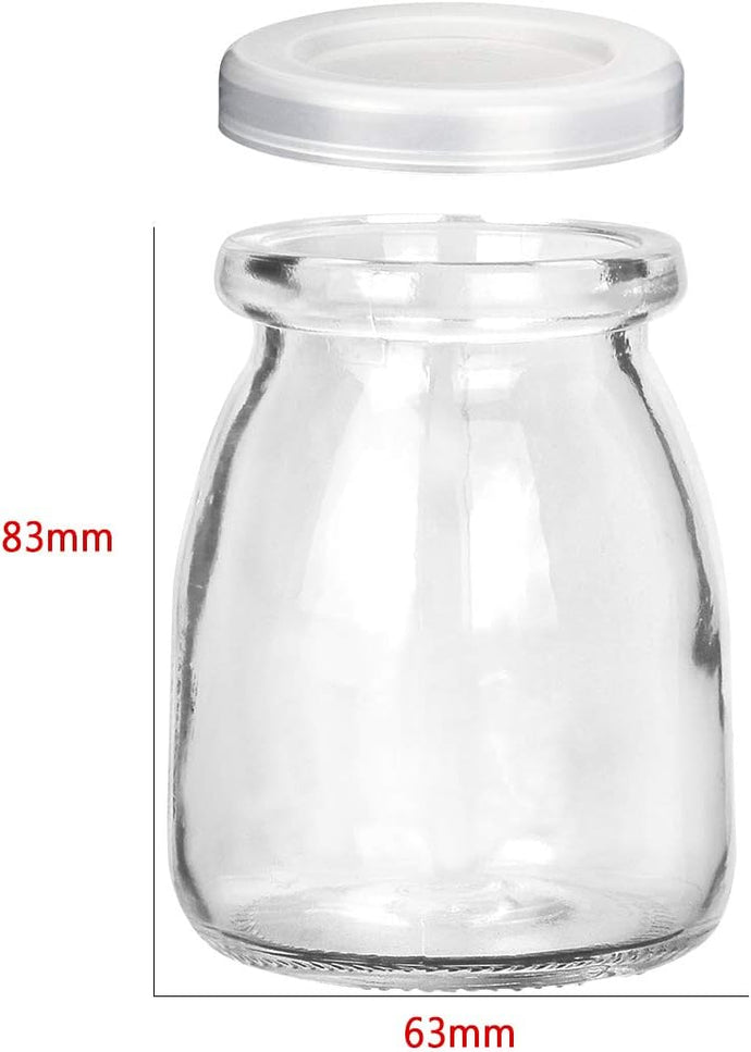 Glass Jar W/ Plastic Snap on Lid