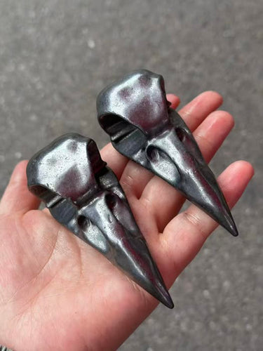 Shungite Crow Skull