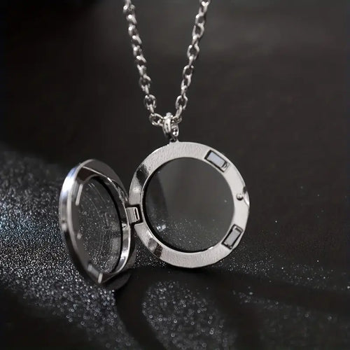 Silver Floating Magnetic Necklace