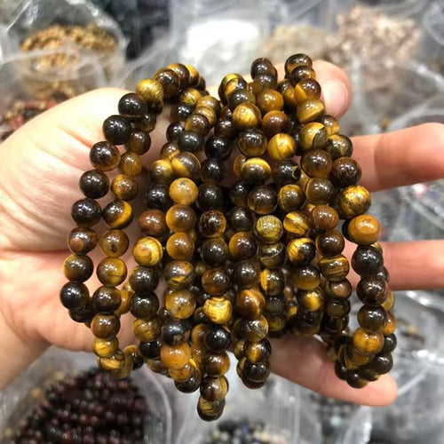 6 mm Tiger's Eye (Golden) Bracelet