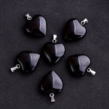 Heart Black Obsidian Pendant