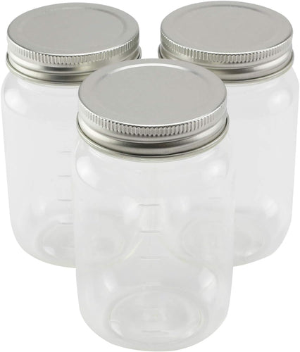 Pint (16 oz.) Plastic Mason Jar