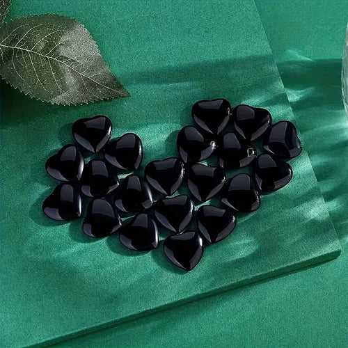 Heart Black Obsidian