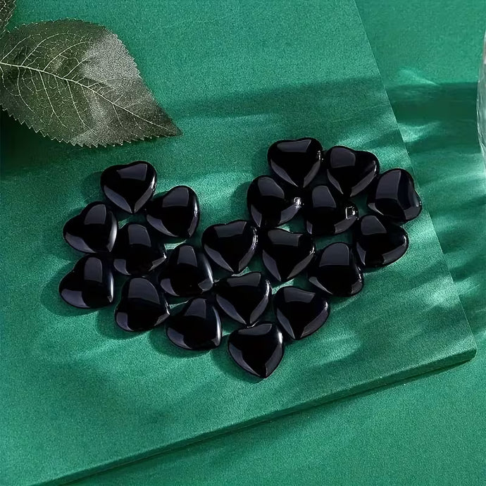 Heart Black Obsidian