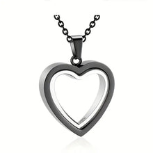 Stainless Steel Cremation Heart Urn Necklace