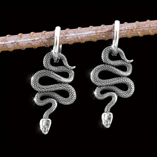 Snake Shape Pendant Earrings