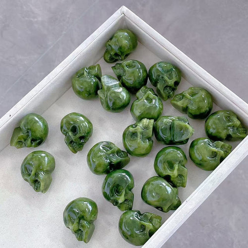 Nephrite (Jade), Skull