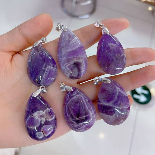 Amethyst Drop Pendent Necklace