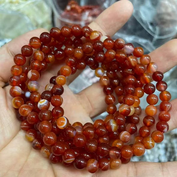 6mm Carnelian Bracelet