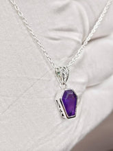 Amethyst Coffin Necklace