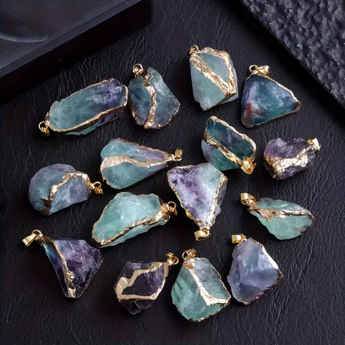 Natural Fluorite Pendants