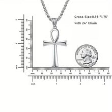 Ankh Solid Steel Pendant Necklace