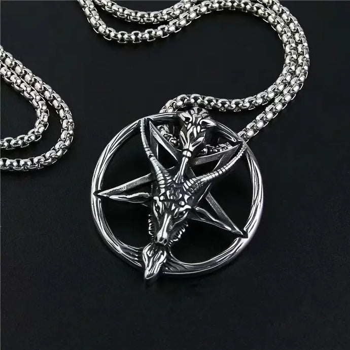 Stainless Steel Baphomet Necklace
