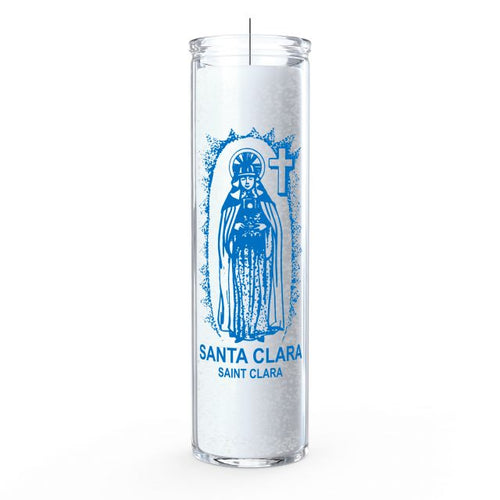 St. Claira 7 Day Candle, White
