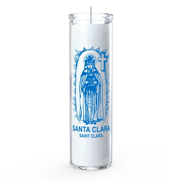 St. Claira 7 Day Candle, White