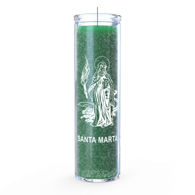 St. Martha 7 Day Candle, Green