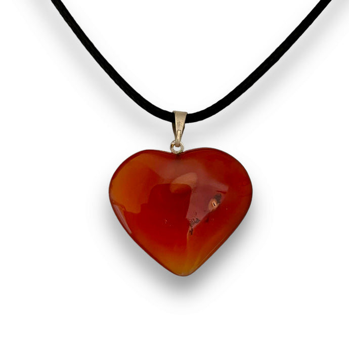 Carnelian Heart Necklace