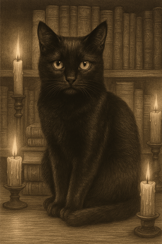 Black Cat 7 Day Candle (Exclusive)