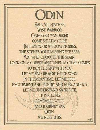 Odin Prayer Page