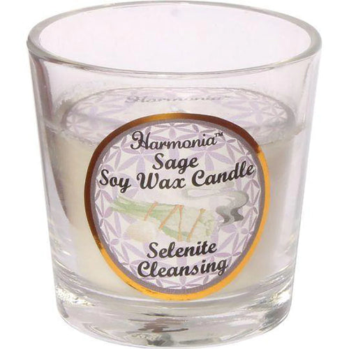 Cleaning/Sage/Selenite Soy Candle