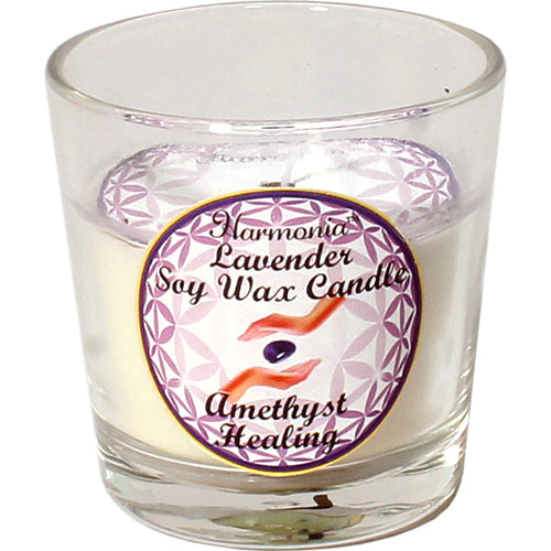 Healing/Lavender/Amethyst Soy Candle
