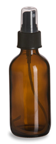 4 oz Amber Glass Spray Bottle