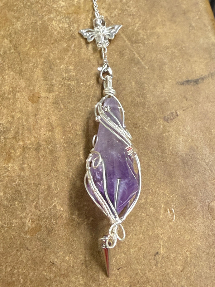 Large Amethyst Pendulum