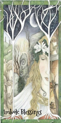 Imbolc 7 Day Candle