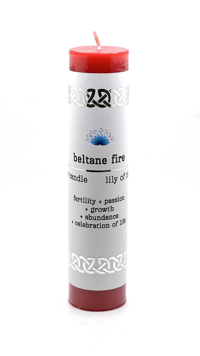 Beltane Fire Pillar Candle
