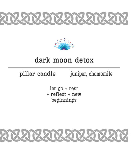 Dark Moon Detox Pillar Candle