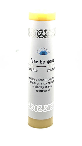 Manifestation Pillar Candle Fear Be Gone