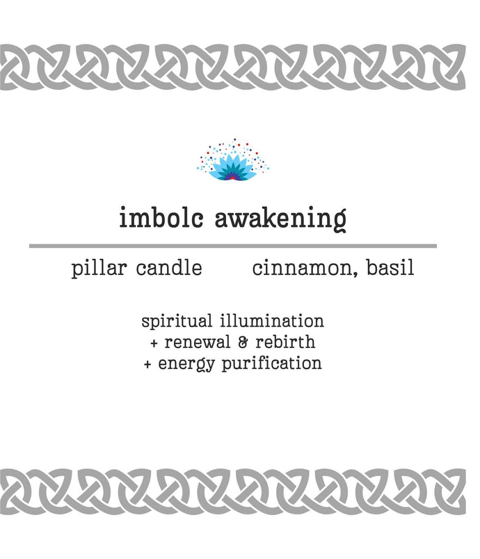 Imbolc Pillar Candle