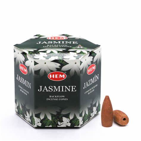Jasmine Hem Back Flow Incense Cones
