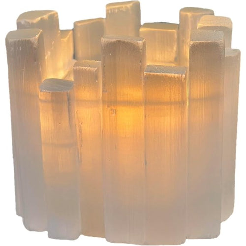 Selenite T-Light Holder