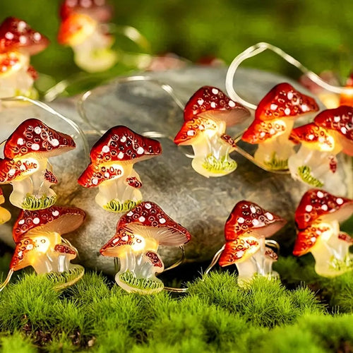 Mushroom Shaped String Lights