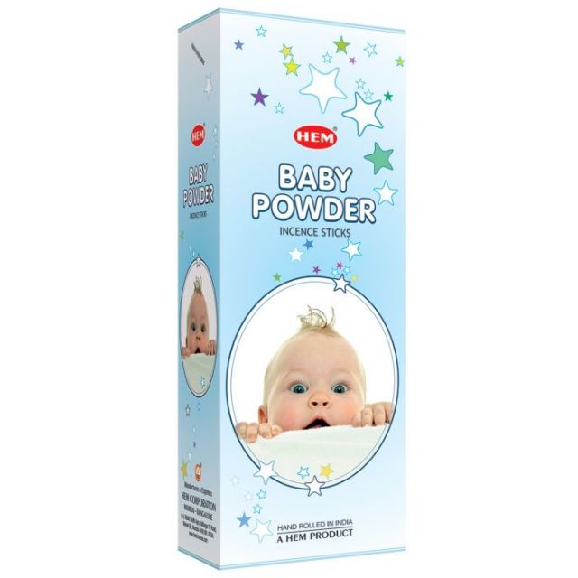 Baby Powder Incense Sticks, Hex Pack