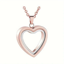 Stainless Steel Cremation Heart Urn Necklace