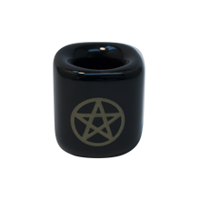 Silver and Gold Pentacle Chime Candle Holder