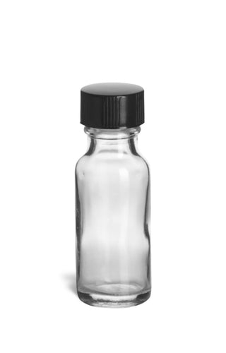 1/2 oz. Clear Glass Bottle